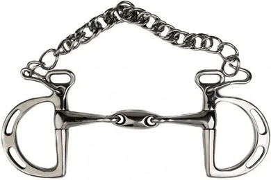 Produktbild von Doppelt gebrochene Kimberwick Kandare Oval Link 17mm