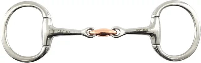 Produktbild von Doppelt gebrochene Olivenkopftrense aus Kupfer Premier Equine Eggbutt