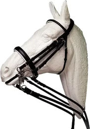 Produktbild von Doppelt gebrochene Reithalfter mit zwei Teile Nasenband Lexhis