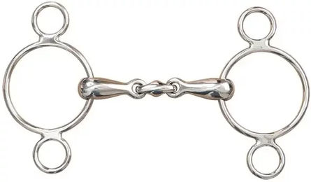 Produktbild von Doppelt gebrochenes Pessoa-Gebiss für Pferde T de T