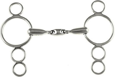 Produktbild von Doppelt gebrochenes Pessoa-Gebiss für Pferde Umbria Equitazione