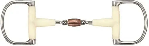 Produktbild von Doppelt gebrochenes Pferdegebiss mit Kupfer-Rolle Soyo D Racing