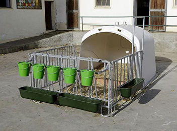 Doppelte Hundehütte, mit Gehege Kerbl Premium – Bild 1 von 3