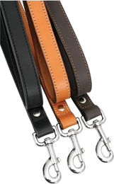 Produktbild von Doppelte Lederleine für Hunde Zolux - 1 m