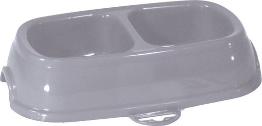 Produktbild von Doppelte rutschfeste Plastikschüssel für Katzen Zolux