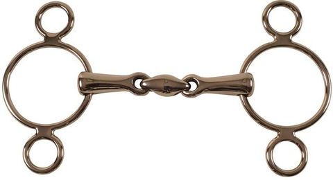 Produktbild von Doppelter Bruchzügel 3-Ringe für Pferde Umbria Equitazione