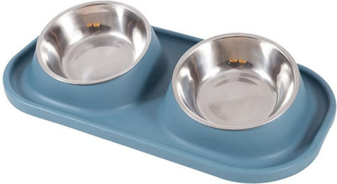 Produktbild von Doppelter Haustiernapf Rutschfest Schräg Abnehmbar