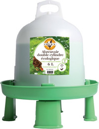 Produktbild von Doppelzylinder Geflügeltränke mit Füßen Chick'A