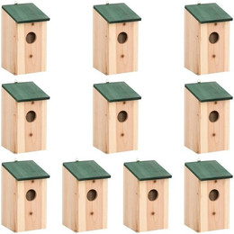 Produktbild von DOTMALL Vogelhaus aus Holz 10er Set