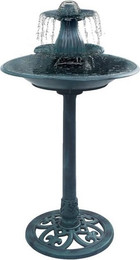 Produktbild von DOTMALL Vogeltränke Gartendekoration mit Springbrunnen Bronze 50x91 cm