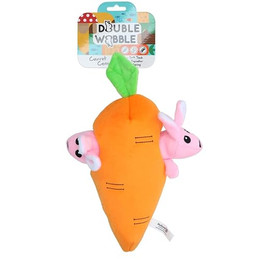 Produktbild von Double Wobble Carrot Conejos Hundespielzeug