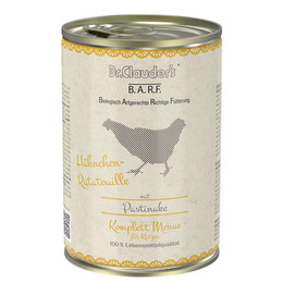 Produktbild von Dr. Clauder BARF Cat Hähnchen-Ratatouille - 6 x 400 g
