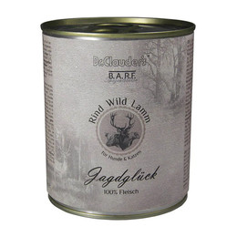 Produktbild von Dr Clauder BARF Jagdglück mit Wild Komplett Menü Hundenassfutter - 6 x 800 g