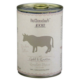 Produktbild von Dr Clauder BARF Komplettmenü Rinderteller Hundenassfutter - 400 g