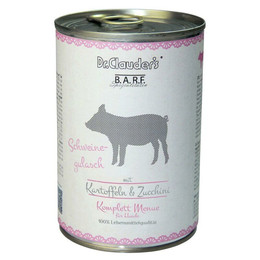 Produktbild von Dr Clauder BARF Komplettmenü Schweinegulasch Hundenassfutter - 6 x 400 g