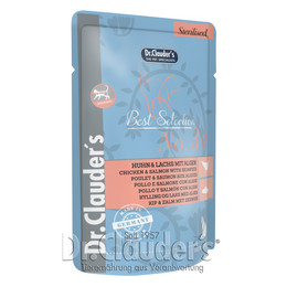 Produktbild von Dr Clauder Best Selection Sterilised No 34 Huhn & Lachs mit Algen - 16 x 85 g