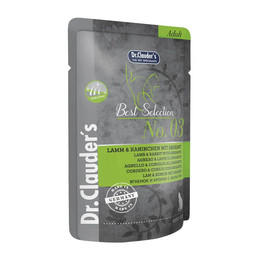 Produktbild von Dr Clauder Nassfutter für Katzen Best Selection No 3 Lamm & Kaninchen mit Amarant - 16 x 85 g