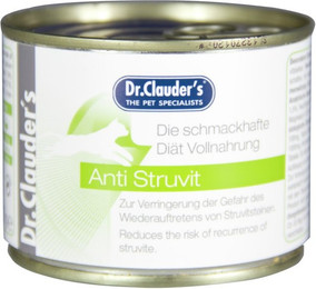 Produktbild von Dr. Clauder's Anti Struvit Diätnahrung Dose Katzennassfutter Sparpaket 12 x 20 Gramm