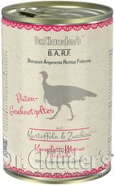 Produktbild von Dr.Clauder´s B.A.R.F. Komplett Menue Putengeschnetzeltes Hundenassfutter - 6 x 400 g