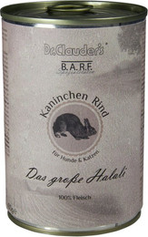 Produktbild von Dr. Clauder's BARF Fleisch 400g Dosen Nassfutter für Hunde & Katzen Sparpaket Das große Halali 12x400g