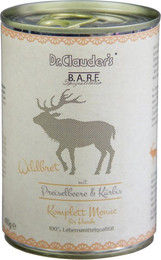 Produktbild von Dr. Clauder's BARF Komplett Menü 400g Dosen Hundenassfutter Wildbret 6x400g