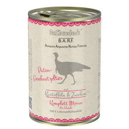 Produktbild von Dr. Clauder's BARF Komplettmenü Putengeschnetzeltes - 6 x 400 g