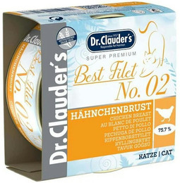 Produktbild von Dr.Clauder's Best Filet 70 Gramm 24 x 70 Gramm No. 02 Hähnchenbrust