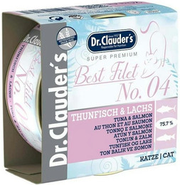 Produktbild von Dr.Clauder's Best Filet 70 Gramm 24 x 70 Gramm No. 04 Thunfisch & Lachs