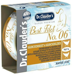 Produktbild von Dr.Clauder's Best Filet 70 Gramm 24 x 70 Gramm No. 06 Hähnchenbrust & Hähnchenleber