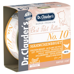Produktbild von Dr. Clauder's Best Filet Kitten Hühnchenfilet - 24 x 70 g