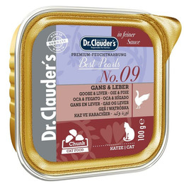 Produktbild von Dr. Clauder's Best Pearls Gans & Leber in Soße Katzen-Nassfutter - 32 x 100 g