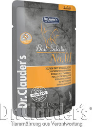 Produktbild von Dr Clauder's Best Selection 85 Gramm Katzennassfutter Sparpaket 32 x 85 Gramm No 1 Huhn mit Preiselbeeren