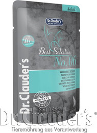 Produktbild von Dr Clauder's Best Selection 85 Gramm Katzennassfutter Sparpaket 32 x 85 Gramm No 6 Wild mit Kürbis
