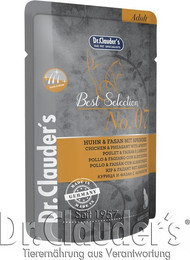 Produktbild von Dr Clauder's Best Selection 85 Gramm Katzennassfutter Sparpaket 32 x 85 Gramm No 7 Huhn & Fasan mit Aprikose