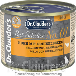 Produktbild von Dr.Clauder's Best Selection Adult 400 Gramm 6 x 400 Gramm No 6 Wild mit Kürbis