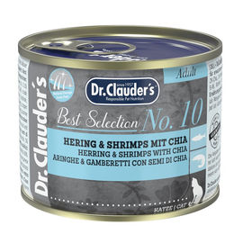 Produktbild von Dr. Clauder's Best Selection Adult No. 10 Hering & Shrimps mit Chia - 6 x 200 g