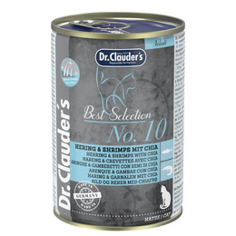 Produktbild von Dr. Clauder's Best Selection Adult No. 10 Hering & Shrimps mit Chia - 6 x 400 g