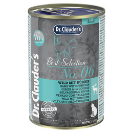 Produktbild von Dr. Clauder's Best Selection Adult No. 6 Wild mit Kürbis - 6 x 400 g