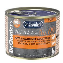 Produktbild von Dr. Clauder's Best Selection Adult No. 9 Pute & Gans mit Aloe Vera - 6 x 200 g