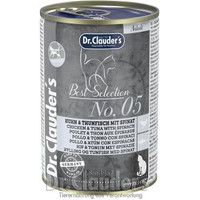 Produktbild von Dr. Clauder's Best Selection No5 Huhn & Thunfisch mit Spinat - 12 x 400 g