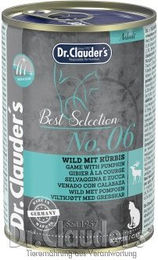 Produktbild von Dr. Clauder's Best Selection No6 Wild mit Kürbis - 12 x 400 g