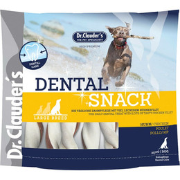 Produktbild von DR.CLAUDER’S Dental Snack Huhn Large Breed - 500 g
