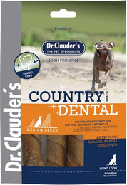 Produktbild von Dr. Clauder's Dental Snack Hundesnacks Country Ente 9 x 120 Gramm