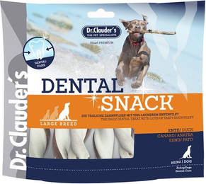 Produktbild von Dr. Clauder's Dental Snack Hundesnacks Ente Large Breed 6 x 500 Gramm
