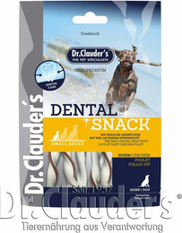 Produktbild von Dr. Clauder's Dental Snack Hundesnacks Huhn Small Breed 10 x 80 Gramm