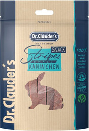 Produktbild von Dr Clauder´s Kaninchenfleisch Stripes Hundesnack 10 x 80 Gramm