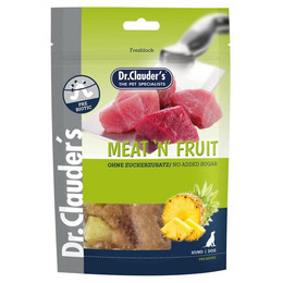 Produktbild von Dr. Clauder's Meat'n'Fruit Ananas & Hühnchen Snack - 10 x 80 g