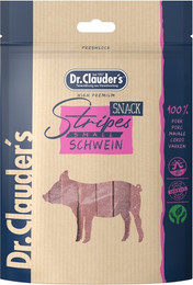 Produktbild von Dr Clauder´s Schweinefleisch Stripes S Hundesnack 10 x 80 Gramm