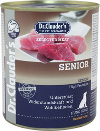 Produktbild von Dr. Clauder's Selected Meat Immun plus 800g Dosen Hundenassfutter Sparpaket Senior 12x800g