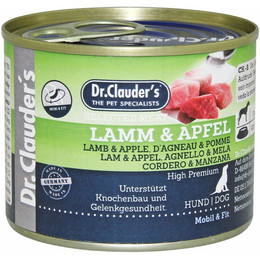 Produktbild von Dr. Clauder's Selected Meat Lamm & Apfel Nassfutter - 6 x 200 g
